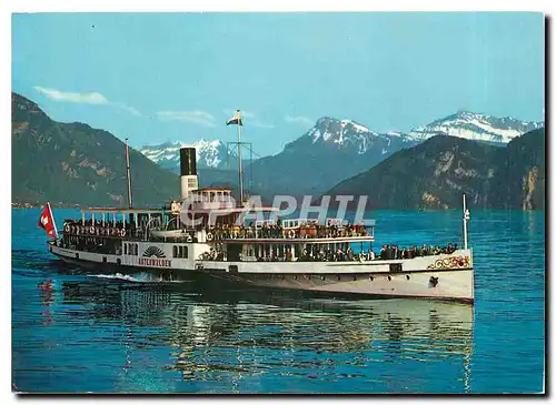 Cartes postales moderne Vierwaldstattersee Schiff Unterwalden