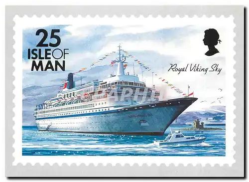 Cartes postales moderne Ships Isle of Man Royal Viking Sky
