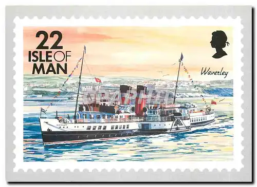 Cartes postales moderne Ships Isle of Man Waverley