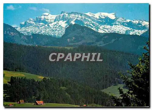 Cartes postales moderne Blick vom Etzel Glarnischkette mit Vrenelisgartli