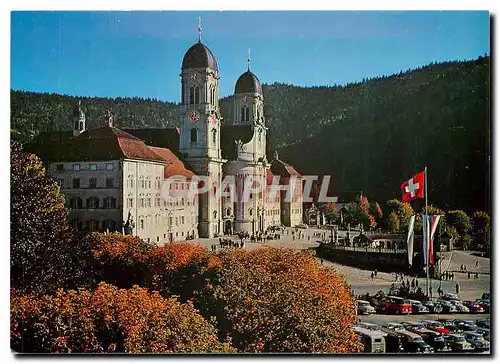 Cartes postales moderne Einsiedeln Kloster von Norden gesehen