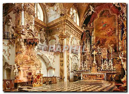 Cartes postales moderne Stiftskirche Einsiedeln Hochaltar und Abtsthron