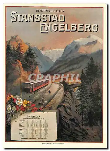 Cartes postales moderne Electrische Bahn Stansstad Engelberg