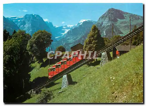 Moderne Karte Braunwald Bahn