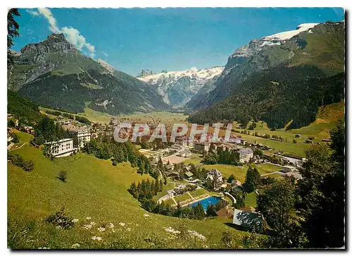 Cartes postales moderne Engelberg mit Hahnen Spannorter und Titlis