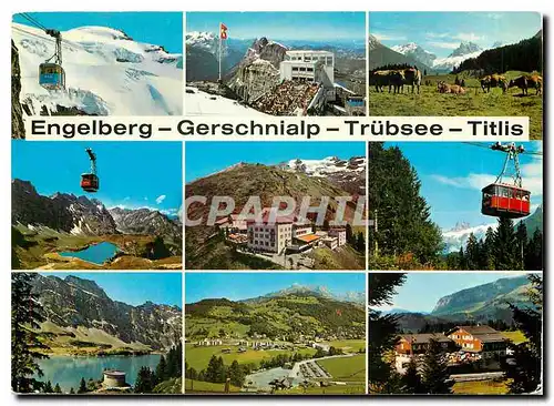 Moderne Karte Engelberg Gerschnialp Trubsee Titlis