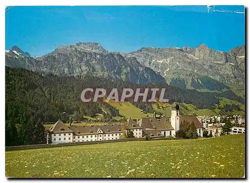 Moderne Karte Engelberg Zentralschweiz Sommer und Winterkurort Kloster