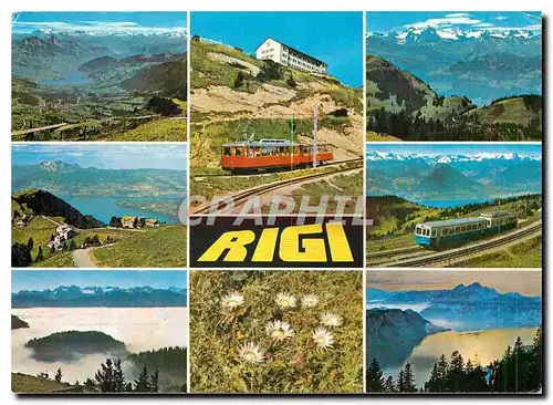 Cartes postales moderne Rigi Kulm Rigibahnen