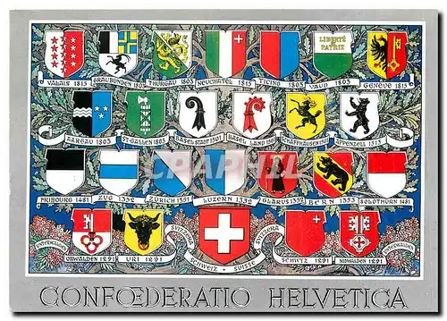 Cartes postales moderne Confoederatio Helvetica