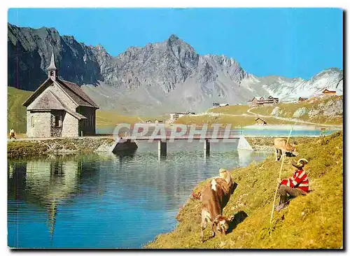 Moderne Karte Melchsee Frutt Zentralschweiz Sommer Und Winterkurort