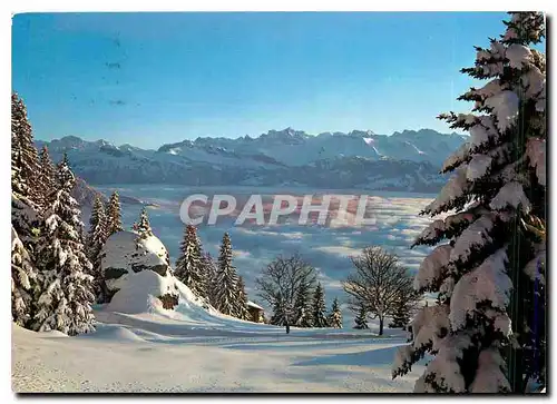 Cartes postales moderne Abendstimmung Rigi Kaltbad Kanzeli