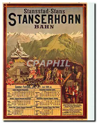 Cartes postales moderne Stanssfad Stans Stansehorn Bahn