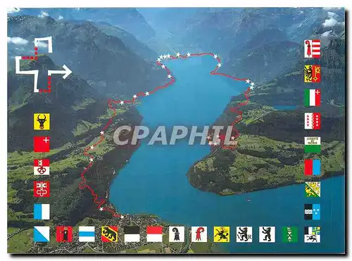 Cartes postales moderne Weg der Schweiz