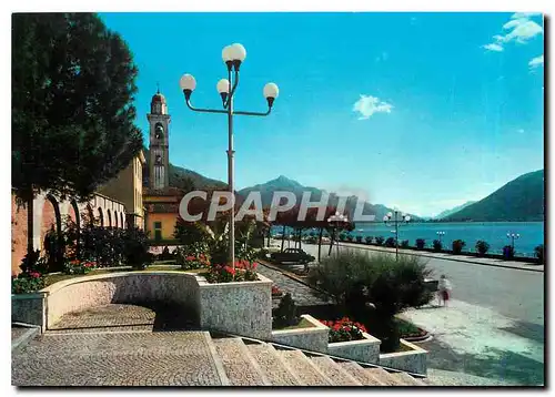 Moderne Karte Campione d'Italia Lago di Lugano