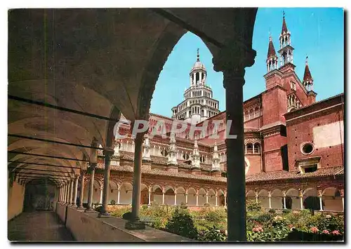 Cartes postales moderne Certosa di Pavia Panorama du petit cloitre