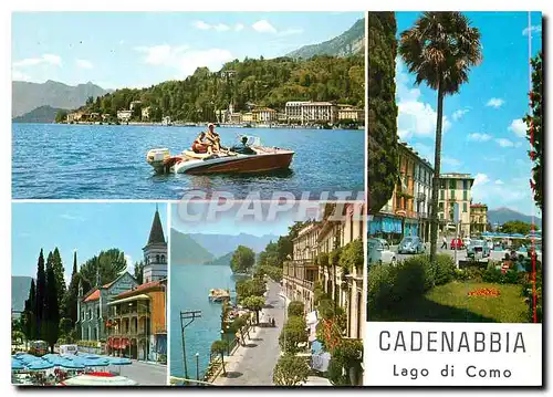 Moderne Karte Cadenabbia Lago di Como