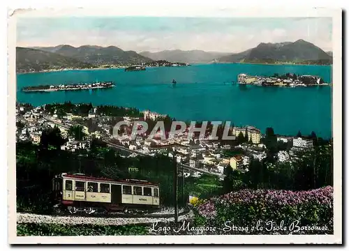 Moderne Karte Le lac Majeur Stresa et les tles Barromees