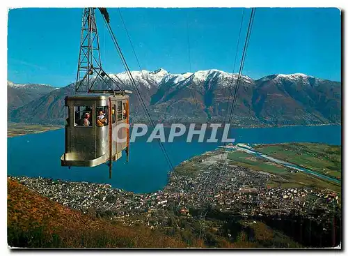 Moderne Karte Locarno Funivia Locarno Cardada