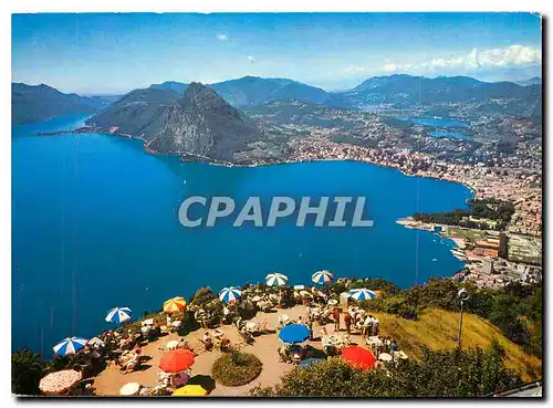 Cartes postales moderne Lugano Veduta dalla vetta del Bre