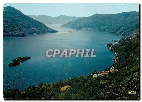 Moderne Karte Lago Maggiore Veduta Ronco Ascona Brissago Isole