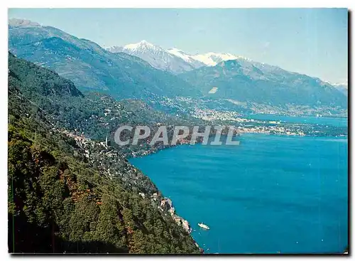 Moderne Karte Ronco Porto Ronco Ticino Lag Maggiore Ascona Locarno Pizzo Vogorno