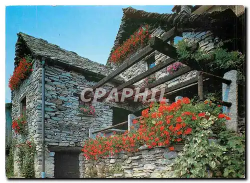 Cartes postales moderne Ticino pittoresco Rustico in Valle Verzasca Vogorno