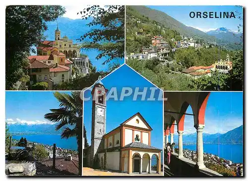 Cartes postales moderne Orselina TI Sopra Locarno Sanctuario Wallfahrtsort Madonna del Sasso