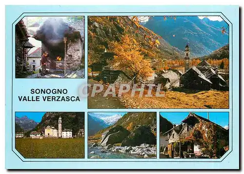 Moderne Karte Sonogno Valle Verzasca