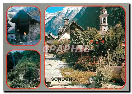 Moderne Karte Sonogno Valle Verzasca