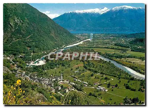 Cartes postales moderne Tegna Ponte Brolla mit Maggia und Losone