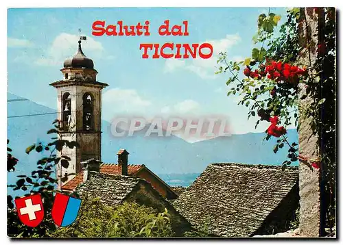 Moderne Karte Saluti dal Ticino