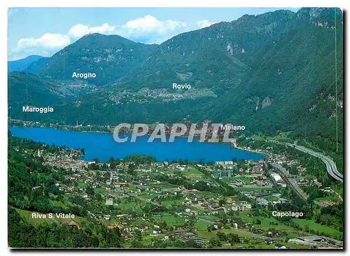 Cartes postales moderne Riva San Vitale Maroggia in fondo Melano Maroggia