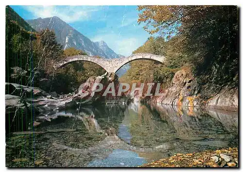 Moderne Karte Lavertezzo Valle Verzasca Ponte dei Salti