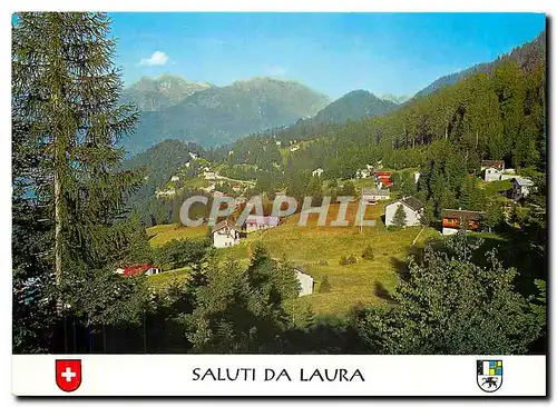 Cartes postales moderne Saluti da Laura GR Roveredo Masolcina