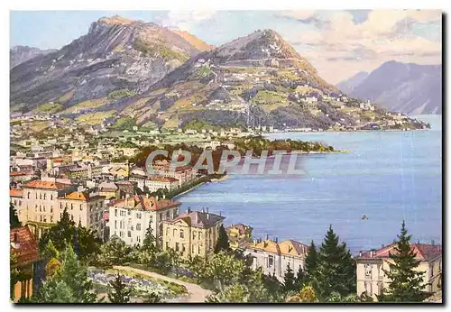 Moderne Karte Lugano Monte Bre e Boglia