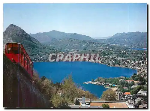Cartes postales moderne Lugano Funiculare Cassarate Monte Bre