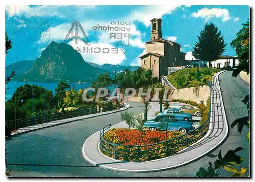 Cartes postales moderne Lugano La Chiesa di Castagnella con II S Salvatore
