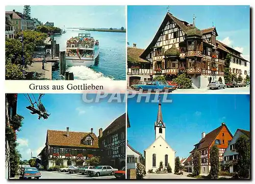 Cartes postales moderne Gruss aus Gottlieben Untersee