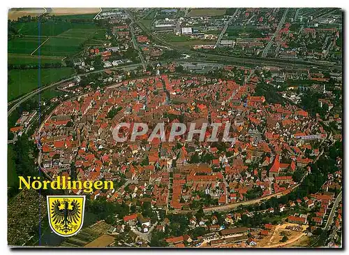Moderne Karte Nordlingen Mittelalterliche Stadt an der Romantischen Strasse