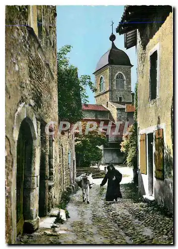 Cartes postales moderne Perouges Ain Cite Medievale Rue du Prince et l'Eglise