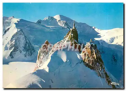 Moderne Karte Chamonix Mont Blanc Hte Savoie Vue aerienne