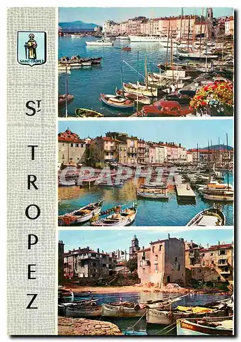 Cartes postales moderne St Tropez Var Le Port Le quai Jean Jaures La Pouncho