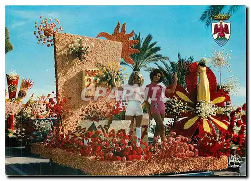 Cartes postales moderne La Cote d'Azur Nice Bataille des Fleurs