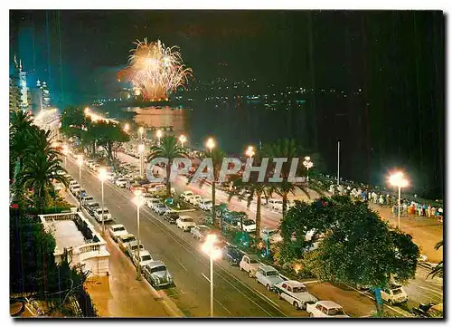 Cartes postales moderne Au Soleil de la Cote d'Azur Nice Promenade des Anglais de nuit