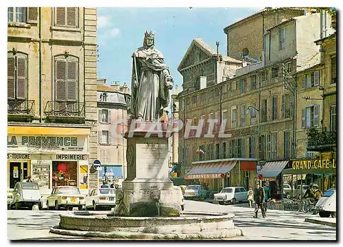 Cartes postales moderne Aix en Provence Statue du Roy sur le cours Mirabeau