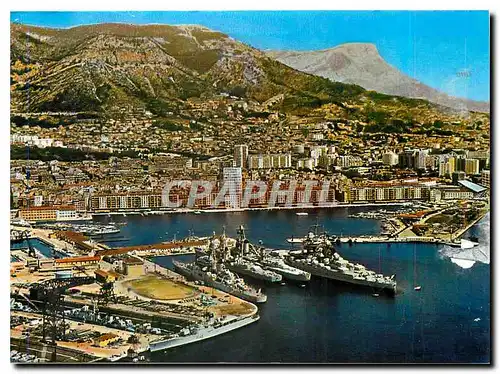 Cartes postales moderne Toulon La rade le Faron et le Coudon