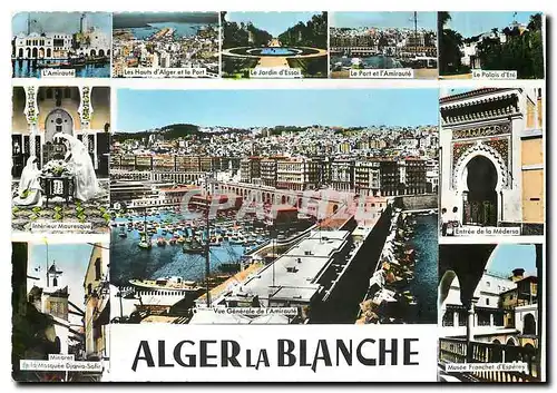 Moderne Karte Alger La Blanche