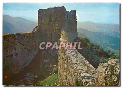 Cartes postales moderne Chateau de Montsegur Les remparts