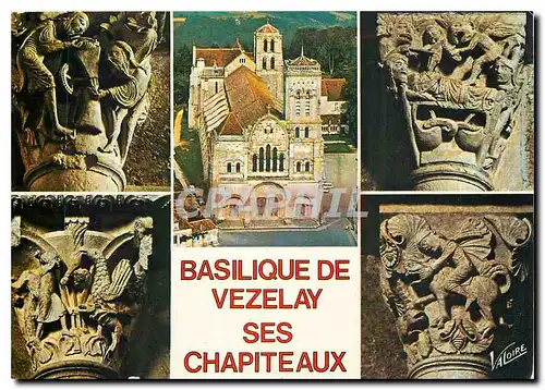 Cartes postales moderne Basilique de Vezelay ses Chapiteaux Yonne