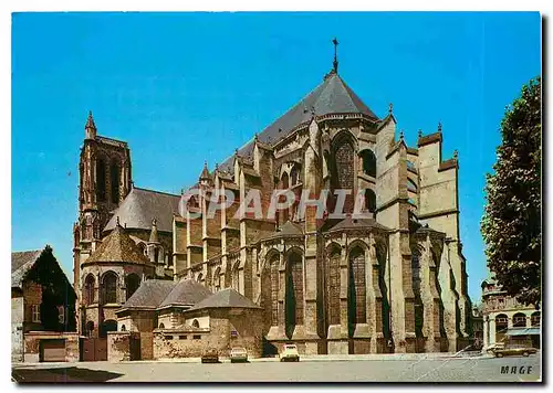 Moderne Karte Soissons Aisne Cathedrale St Gervais et St Protais